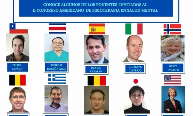 ¿ Ya conoces los ponentes centrales invitados al II Congreso Americano de Fisioterapia en Salud Mental ?