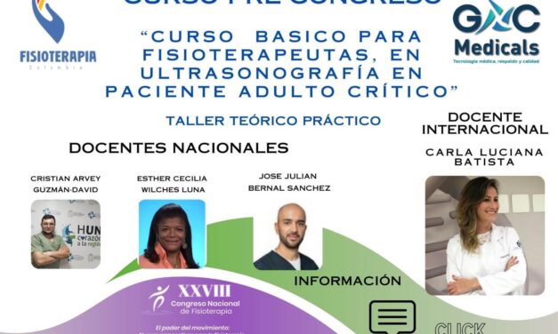 CURSO BASICO PARA FISIOTERAPEUTAS, EN ULTRASONOGRAFÍA EN PACIENTE ADULTO CRÍTICO